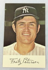1971 Fritz Peterson, New York Yankees Dexter Press Clinic Day Postcard