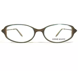 Anne Klein Eyeglasses Frames AK8024 K5170 Clear Blue Brown Oval 52-17-135 - Picture 1 of 10
