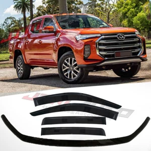 Bonnet Protector Guard + Weather Shields Visors to suit LDV T60 T-60 2021+ - Picture 1 of 8