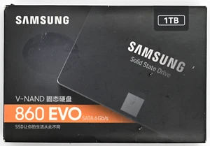 Samsung 1TB 860 EVO SSD SATA 2.5" Solid State Drive MZ-76E1T0B Open - Afbeelding 1 van 3