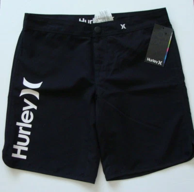 Nuevo con etiquetas BoardShorts Hurley Supergamuza Beachrider 9" para mujer talla 0 negros  Foto 1 de 2