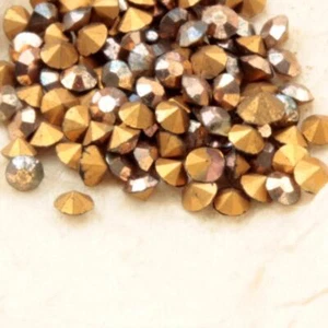 Lote ss12 checo vintage vitrail cristal metálico pedrería - Imagen 1 de 2