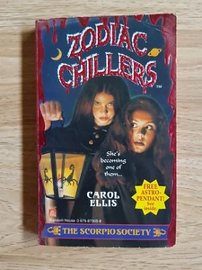 THE SCORPIO SOCIETY de CAROL ELLIS 1995 Random House Sprinters ZODIAC CHILLERS - Imagen 1 de 8