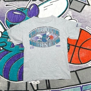 90s Vintage NBA Charlotte Hornets Shirt Single Stitch - Bild 1 von 7