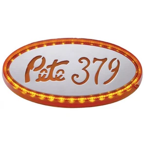 32 LED Large Peterbilt Emblem Light - Amber LED/Amber Lens - Bild 1 von 5