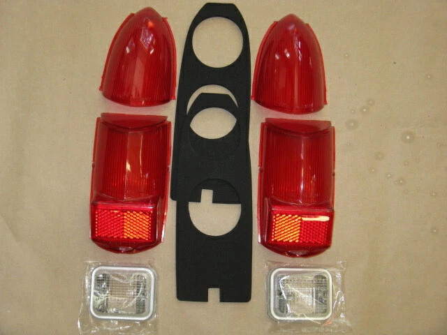 MG Tail Lamp Stop Light + Backup Lens set LUCAS on MGB MGBGT MGC Midget 1962-69 - Image 1 of 1