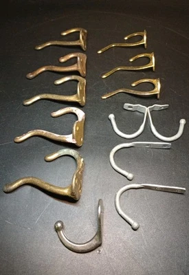 复古钩帽外套 各种金属 批量 12 件 黄铜钢 — 第 1/4 张图片