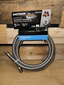 EASTMAN 98516 5-ft 1,800-PSI Stainless Steel Ice Maker Connector - Picture 1 of 2