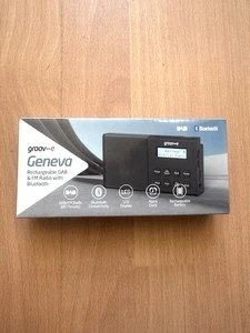 Groov-e GVDR09BK Geneva Rechargeable Stereo DAB/FM Radio│Bluetooth│Black - Picture 1 of 2