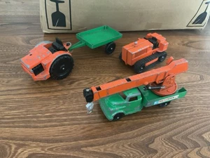 RARE LOT Lone Star Breakdown Crane Dozer Tractor And Tractor With Trailer - Picture 1 of 7