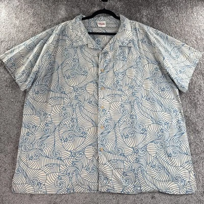 Barefoot In Paradise Men's 2XL Short Sleeve Cotton Hawaiian Button Down Shirt - Image 1 of 4