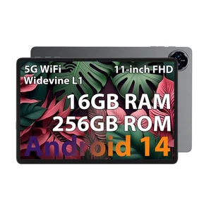 11.0" WIFI Tablet Android 14 HD 256GB Tablet Pad Octa-Core Dual Camera 5GWiFi - Picture 1 of 10