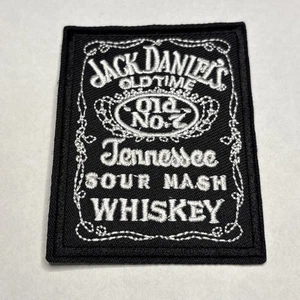 Iron Sew On Patch - Jack Daniels Tennessee Sour Mash Whiskey Old No 7 BgG - Picture 1 of 3