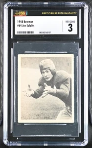 1948 Bowman #64 Joseph Sulaitis New York Giants - Rookie Card - CSG 3.5 VG+ - Bild 1 von 2