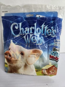 2006 Wendy’s Kids Mahlzeit Charlotte’s Web Wilbur Schwein Spielzeug Neu in Verpackung Paramount Pictures - Bild 1 von 7