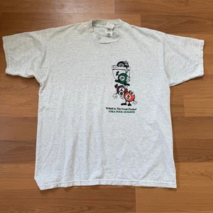 Camicia vintage anni 90 VNEA Pool League biliardo 8 palline nella tasca anteriore taglia XL - Foto 1 di 7