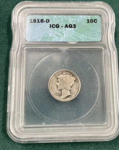 1916 D Merkur Groschen ICG AG3 - Bild 1 von 4