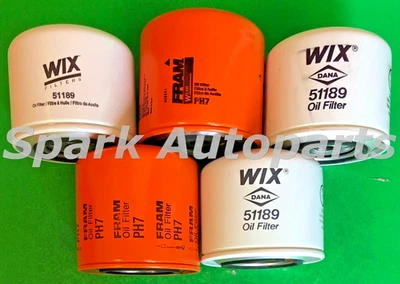 Lot of 5 Engine Oil Filter WIX 51189 FRAM PH7 For ALFA ROMEO, LADA, FIAT — 第 1/3 张图片
