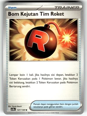 Pokemon Presence of Champions Card 127/138 Team Rocket's Surprise Bomb - Image 1 of 4