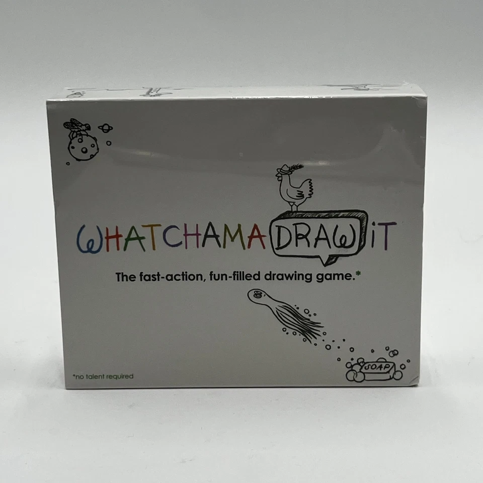 WhatchamaDRAWit Game, Fast Action, Fun-filled Drawing Game 2010 NEW SEALED - Image 1 of 4