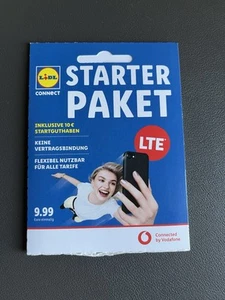 LIDL CONNECT Starterpaket unregistriert SIM Karte NEU 10€ Startguthaben LTE - Bild 1 von 2
