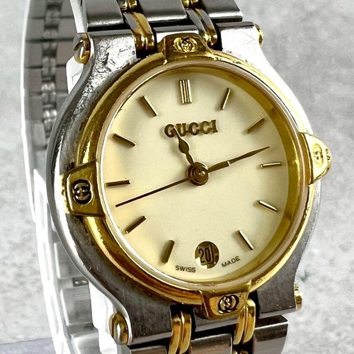 GUCCI Orologio Donna Quarzo 9000L Acciaio Inox Argento Funzione Data