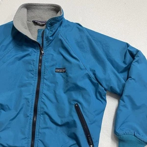 Vintage Patagonia Kids Fleece Lined Jacket, Blue, Size 7/8 - Picture 1 of 10