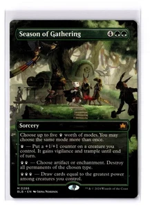 Season of Gathering (Borderless) - Bloomburrow Regular Mythic - NM - MTG - Picture 1 of 2