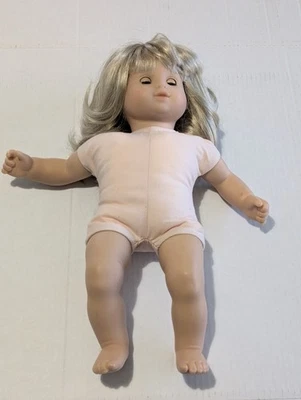 American Girl Bitty Baby Twin Blonnd Blue Eyes Pleasant Company 2002 16" Foto 1 de 4