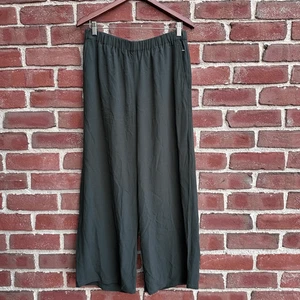Eileen Fisher 278 $ Krepphose weites Bein Tencel Lyocell Viskose XS neu ohne Etikett - Bild 1 von 9