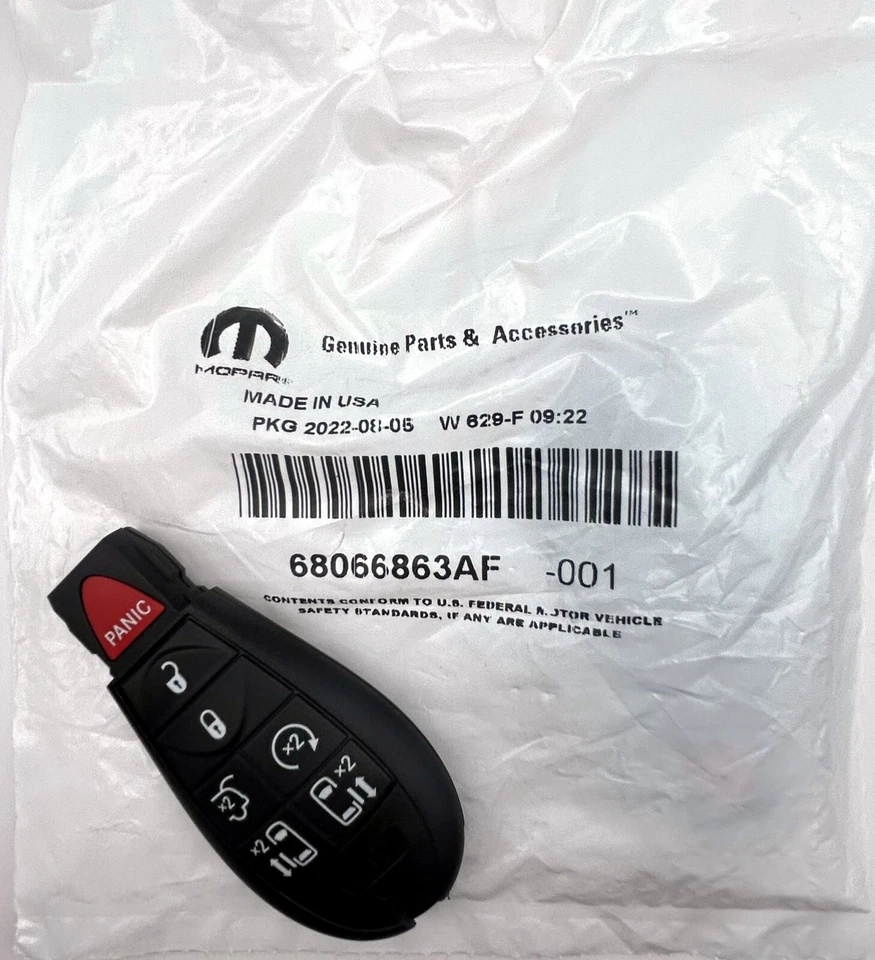 NEW SEALED OEM 2009-2012 VOLKSWAGEN ROUTAN 7 BTN REMOTE START KEY FOB 68066863 Foto 1 de 4