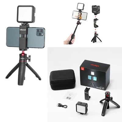 Ulanzi ST-02S Smartphone IPhone Kit de Vlogging Trípode de Luz vlogs y videos de YouTube Foto 1 de 4