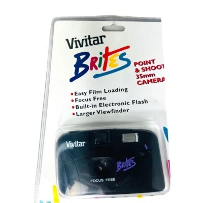 Vintage 1997 Vivitar Brites Point & Shoot 35 mm Camera New in Package - Image 1 of 4
