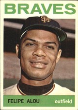 1964 Topps Milwaukee Braves Baseball Card #65 Felipe Alou - EX-MT