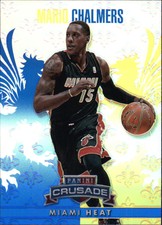 2013-14 Panini Crusade Insert Blue Heat Basketball Card #278 Mario Chalmers
