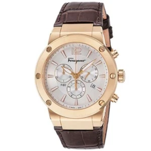 Salvatore Ferragamo F-80 SFEX00419 Pink Gold Men's Watch New + Box & Paper's - Picture 1 of 3
