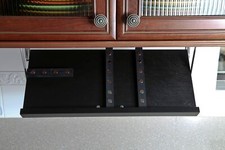 Drop Block Under Cabinet Knife Storage Rack - Small, Black