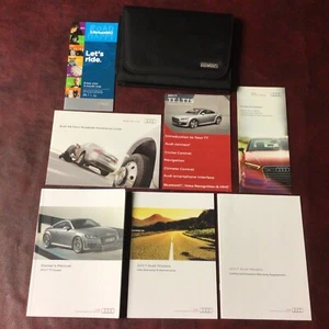 Audi TT y TTS 2017 cupé manual del propietario libros ref maint xm estuche guía todos los modelos - Imagen 1 de 7