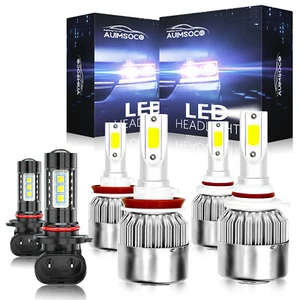 Para For Ford F 150 2015-2017 2018 2019 Faros LED Hi/Lo+Kit de luces antiniebla - Picture 1 of 12