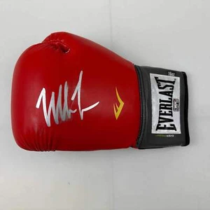 Autographed/Signed Mike Tyson Imperfect Red Everlast Boxing Glove Hologram COA - Picture 1 of 3