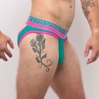 Sukrew V-Thongs Hybrid Combo Large Contoured Pouch Stretchy Green-Pink 3