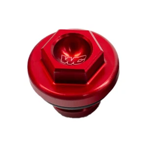 Works Connection Oil Filler Plug Red For HONDA CRF250R 2022-2024 - Picture 1 of 3