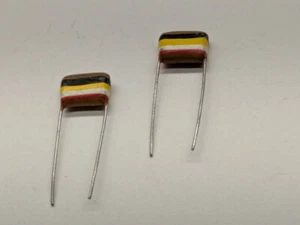 2 Stk. Philips/Mullard Tropical Fish Kondensator 100nF/10%/250V RM10 - Bild 1 von 1
