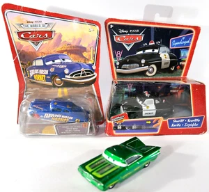 Disney Pixar Cars Sheriff & Fabulous Hudson Hornet modelos sobrealimentados D16 - Imagen 1 de 11