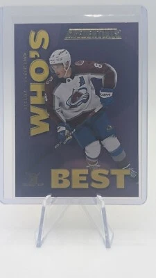 2023-24 UD CREDENTIALS WHO’S BEST CALE MAKAR #WB-MA INSERT COLORADO AVALANCHE - Image 1 of 3