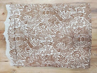 25 Yard Hand Block Print Handmade Cotton Indian Natural Sanganeri Print Fabric - Image 1 of 3