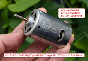 RS-540SF-5045 Motor DC12V High Speed High Torque Electric Tool Motor - Picture 1 of 6