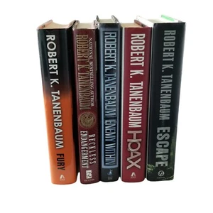 Robert K Tanenbaum Book Lot Hardcover Mystery Suspense Novels 1st edition HC DJ - Picture 1 of 12