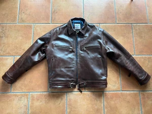 Fliegerjacke Jagdflieger Leder-Jacke BF-109 Pferdeleder Herren braun NEUWERTIG! - Bild 1 von 19