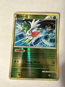 Pokemon Shaymin Holo Rare 8/95 Reverse Holo HGSS Unleashed - Picture 1 of 7